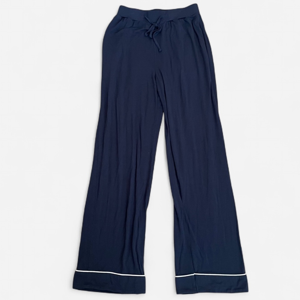Cozy Earth Pajama Top & Pants Matching Two Piece Set in Navy XS - Picture 8 of 10